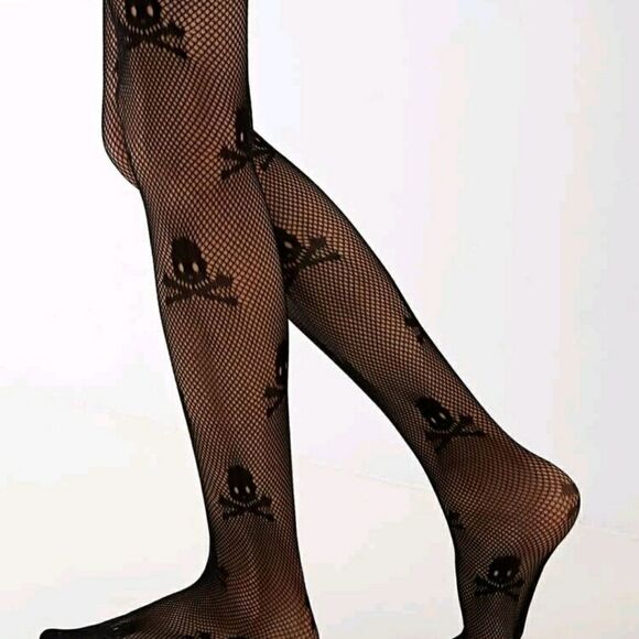 Skull Graphic Mesh Tight - Picture 4 of 5